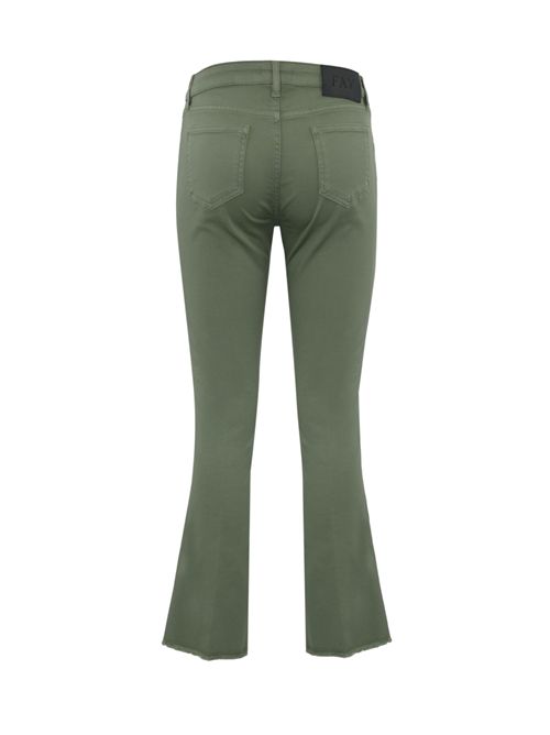 Pantalone Cinque tasche in cotone stretch Verde FAY | NTW8650520T M47V617